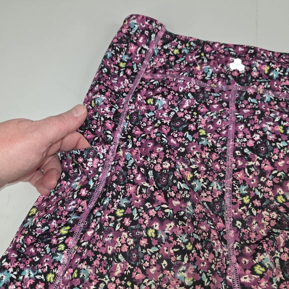 Tek Gear Workout Gear Women's Floral Pink Leggings Crop Size XL AE-2282 - Picture 13 of 14